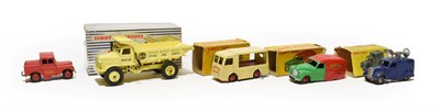 Lot 3539 - Dinky Various Vehicles 965 Euclid dumper (G box G-F) 470 Austin Shell van (G, but chassis...