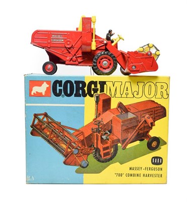 Lot 3552 - Corgi 1111 Massey Ferguson 780 Combine Harvester with plastic blades and hubs (E box G-E, with card