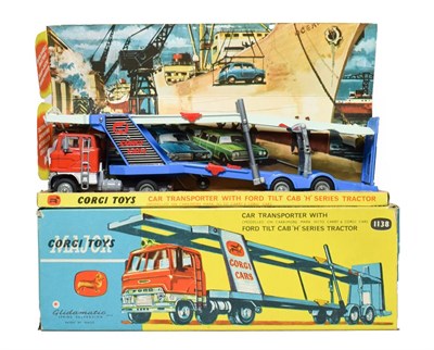 Lot 3555 - Corgi 1138 Car Transporter With Ford Tilt Cab in display box (E box G)