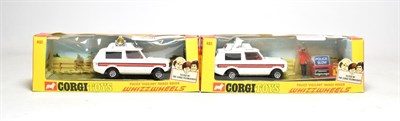 Lot 3568 - Corgi 461 Police Vigilant Range Rover (E box G-E, with parts) together with another example...