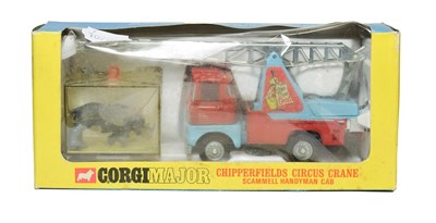 Lot 3579 - Corgi Chipperfields Circus 1144 Crane Scammell Handyman Cab (E box G, cellophane dirty)