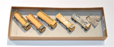 Lot 3614 - Benbros Commercial Vehicles In Beige 21 Diesel wagon red trim 2x28 Chain lorry one with red...