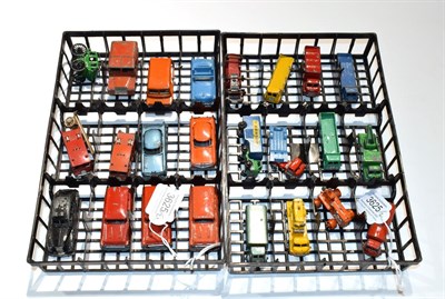 Lot 3625 - Benbros Various Unboxed Vehicles 3xStation wagons, Police car, 2xHudson tourer, 2xFire engine...