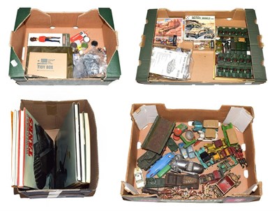 Lot 3653 - Mixed Lot including Castle Art Morgan, various diecast and plastic vehicles, a few unmade kits,...