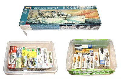 Lot 3664 - Tank And Other AFV Kits including Tamiya JS3, King Tiger, 2xStug IV and Marder II; Zvezda...