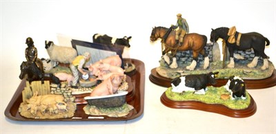 Lot 79 - Border Fine Arts farmyard animals and scenes including 'Coming Home', JH9A by Jody Boyt (a.f.),...