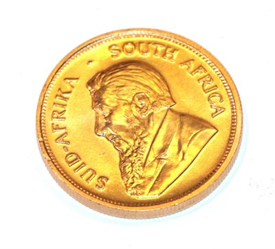 Lot 86 - South Africa, 1974 Krugerrand. 1 oz. fine gold (.999). Obv: Bust of Paul Kruger left. Rev:...