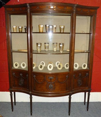 Lot 1431 - An Adams Revival Serpentine Shaped Display Cabinet, by Waring & Gillows, early 20th century,...