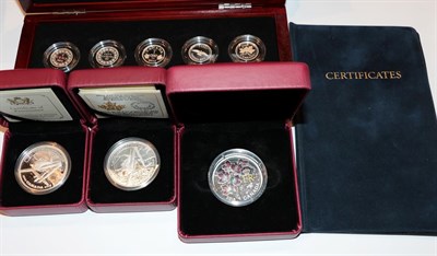 Lot 112 - Canada, 4 x Silver Proof 20 Dollar Coins comprising: 2012 'Diamond Jubilee,' diameter 27mm,...