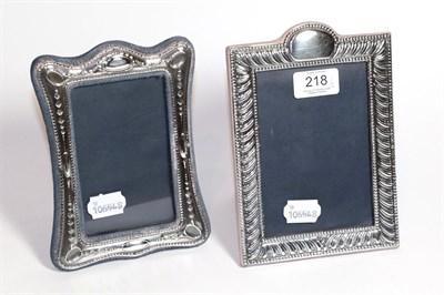 Lot 218 - Two Elizabeth II silver photograph-frames, the first by Keyford Frames Ltd., London, 1973,...