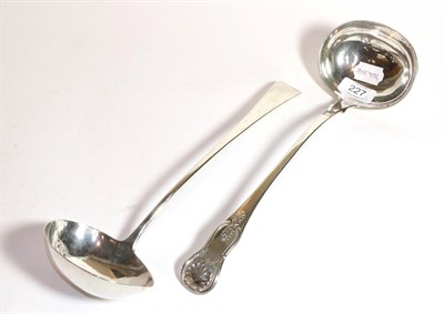 Lot 227 - A George III silver soup-ladle, by Thomas Northcote and George Bourne, London, 1795, Old...