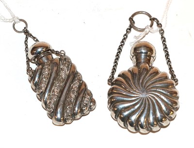 Lot 297 - Two silver scent bottles