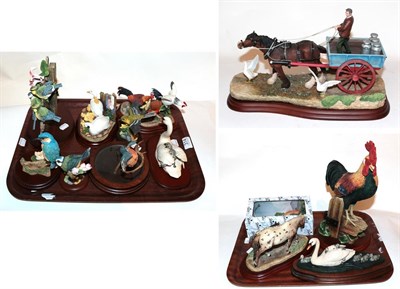 Lot 314 - Border Fine Arts Studio Figure Groups Including 'Appaloosa Mare & Foal', model No. A0184 by...