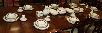 Lot 343 - A Royal Doulton Cathay pattern part dinner and coffee service