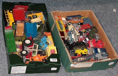 Lot 369 - Dinky and others, and a collection of assorted 1950's and later Diecast (a.f.) (two boxes)