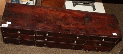 Lot 391 - A watchmakers mahogany cabinet drawers