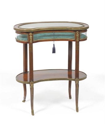 Lot 1470 - A Louis XV/Transitional Style Mahogany and Gilt Mounted Kidney Shaped Bijouterie Table, circa 1900