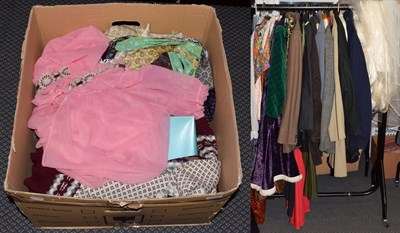 Lot 1067 - Quantity of assorted ladies and gents costume including John Collier suits, knitwear, two Greenbelt