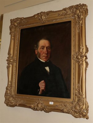 Lot 1127 - British School (19th century) Portrait of a gentleman in a dark suit and tie, oil on canvas,...