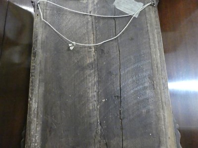 Lot 1170 - A George III mahogany Irish mirror, bearing label of Robert Strahan & Co Dublin, the tarnished...