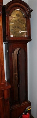 Lot 1264 - ~ An oak eight day longcase clock with rocking ship, signed Thomas Padbury, Bps Waltham, 18th...