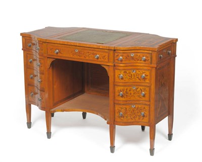 Lot 1491 - A Rare 19th Century North European Satinwood, Amaranth, Sycamore and Stained Wood Writing Desk,...