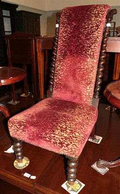 Lot 1306 - A Victorian rosewood prie dieu chair