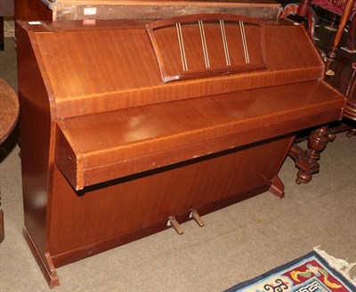 Lot 1312 - An Eavestaff pianette upright mini piano and stool