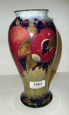 Lot 1503 - A William Moorcroft Pomegranate Pattern Vase, circa 1915, impressed Burslem factory mark and...