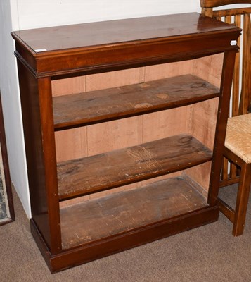 Lot 1424 - A Victorian mahogany open dwarf bookcase, 90cm by 34cm by 100cm high