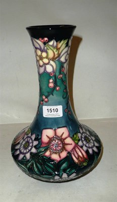 Lot 1510 - A Moorcroft Carousel Pattern Vase, designed by Rachel Bishop, No.282, impressed factory marks...