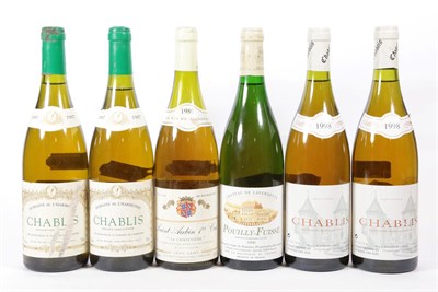 Lot 5039 - Château De Lavernette, Pouilly-Fuissé 1998 (one bottle), Domaine Del Iles, Chablis 1998 (two...