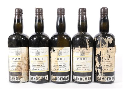 Lot 5056 - Sandeman 1942 Vintage Port (four bottles)