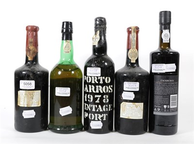 Lot 5058 - Ferreira 1960 Vintage Port (two bottles), Porto Barros 1978 Vintage Port (one bottle),...