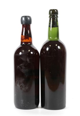 Lot 5059 - Taylor's 1963 Vintage Port, lacking label (one bottle), together with an unknown bottle of port, no