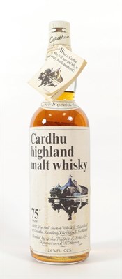 Lot 5090 - Cardhu 8 Year Old Highland Malt Whisky, 1960s bottling 262/3 fl ozs, 75° proof, with separate...