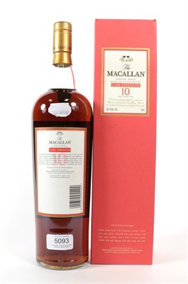 Lot 5093 - The Macallan Single Malt Highland Scotch Whisky 10 Years Old Cask Strength, 58.7% vol 1 Litre,...