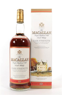 Lot 5097 - The Macallan Single Highland Malt Scotch Whisky 10 Years Old Cask Strength, 58.5% vol 1 Litre,...