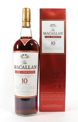 Lot 5098 - The Macallan Cask Strength Highland Single Malt Scotch Whisky 10 Years Old, 58.4% vol 1 Litre,...