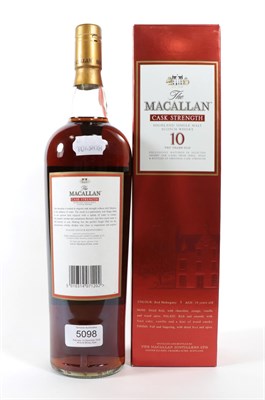 Lot 5098 - The Macallan Cask Strength Highland Single Malt Scotch Whisky 10 Years Old, 58.4% vol 1 Litre,...