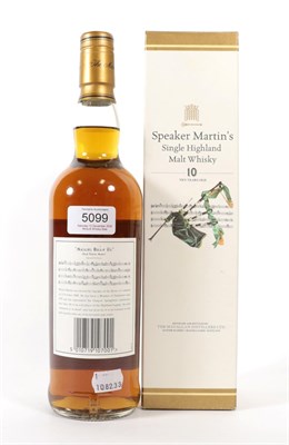 Lot 5099 - Macallan 10 Years Old, Speaker Martin's Single Highland Malt Whisky, 700ml 40% vol, in original...