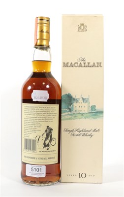 Lot 5101 - The Macallan Single Highland Malt Scotch Whisky 10 Years Old, bottled exclusively for...