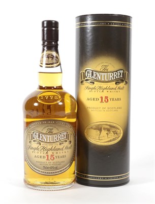 Lot 5117 - Glenturret 15 Years Old Single Highland Malt Scotch Whisky, 40% vol 70cl, in original cardboard...