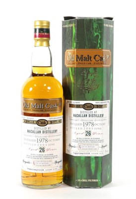 Lot 5138 - Macallan 26 Years Old Single Malt Scotch Whisky, a single cask bottling by independent bottlers...