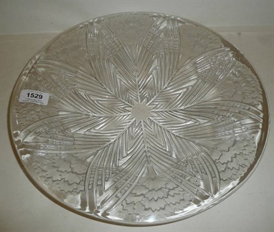 Lot 1529 - A Lalique "Ceillets" Clear and Frosted Glass Bowl, moulded with overlapping flowers, signed Lalique