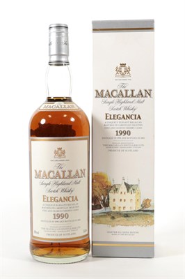 Lot 5165 - The Macallan Single Highland Malt Scotch Whisky Elegancia 1990, distilled 1990, bottled 2002,...