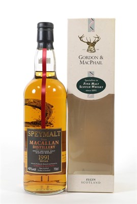Lot 5168 - Macallan Speymalt Single Speyside Malt Scotch Whisky 1991 Vintage, by Gordon & MacPhail, 40%...