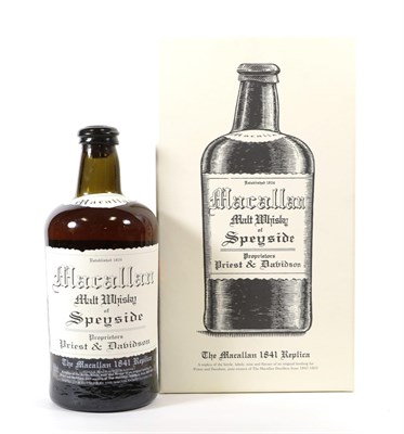 Lot 5172 - The Macallan 1841 Replica, bearing a copy of the original label ''Macallan Malt Whisky of Speyside