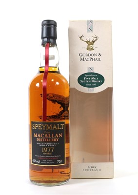 Lot 5178 - Macallan Speymalt Single Speyside Malt Scotch Whisky 1977 Vintage, by Gordon & MacPhail, 40%...