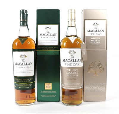 Lot 5183 - The Macallan Fine Oak Highland Single Malt Scotch Whisky, Whisky Makers Selection, 42.8% vol 1...